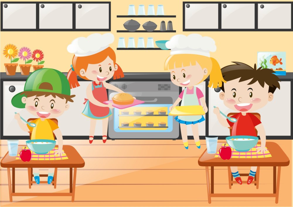 Кулинарный мастер класс для детей в детском клубе SCHOOL+ во Владивостоке